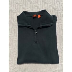 Hugo Boss black quarter zip size XL